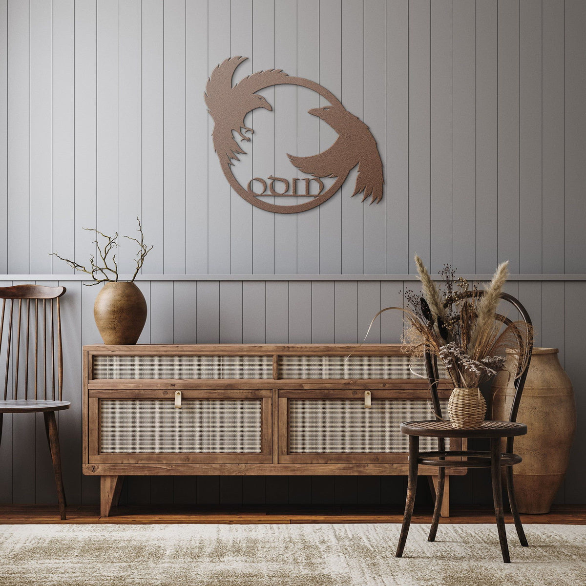 Odin&#39;s Ravens Metal Wall Sign