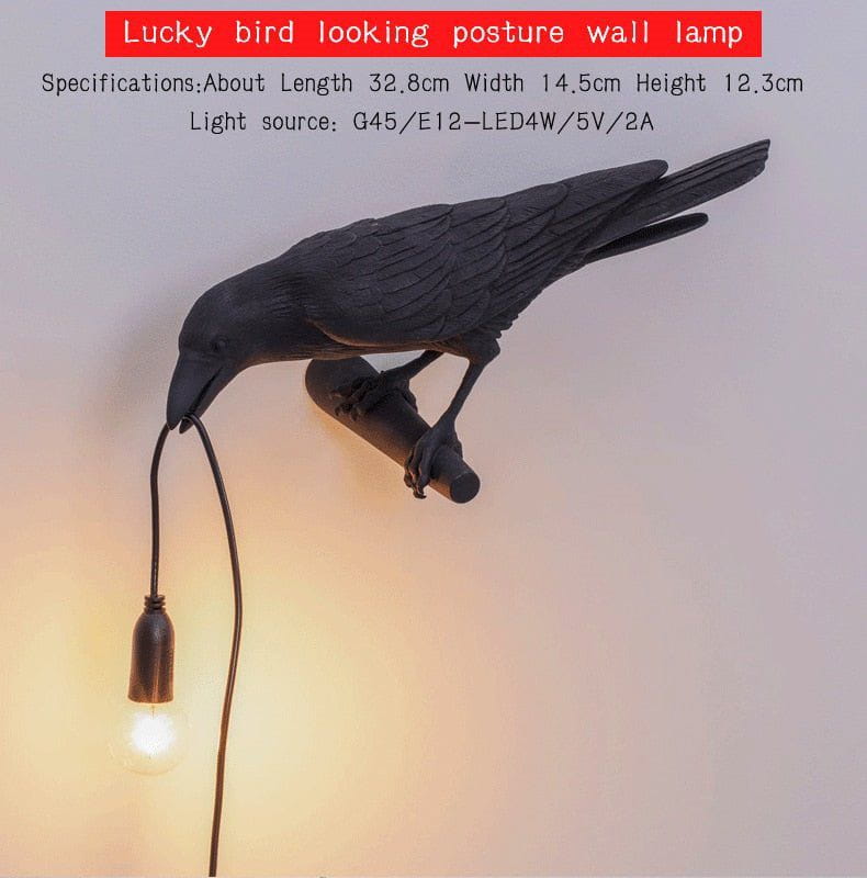 Hugin and Munin Table Lamps Viking Decor
