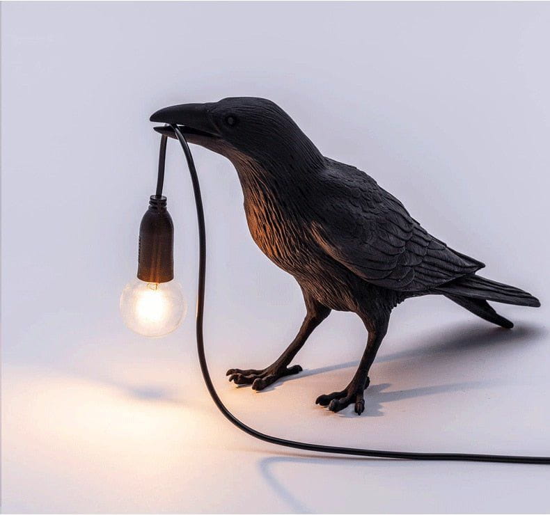 Hugin and Munin Table Lamps Viking Decor