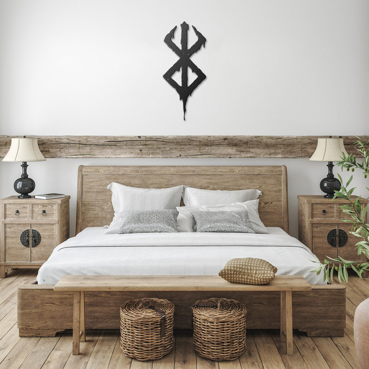 Viking Berserker Rune Metal Wall Sign