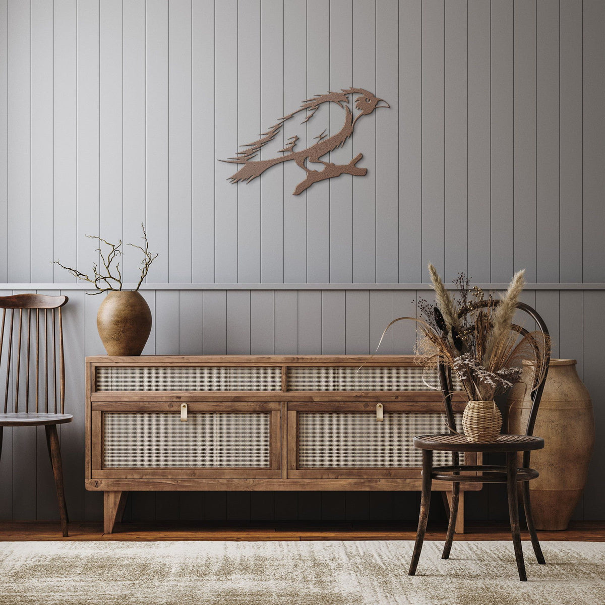 Viking Metal Wall Sign - the Spirit Crow