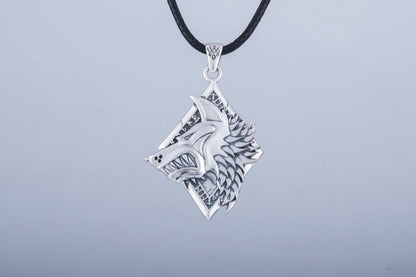 Handmade Viking Wolf Pendant | Sterling Silver, Gold, or Platinum-7-Viking Warrior
