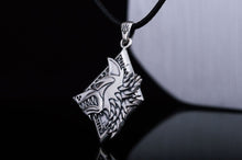 Handmade Viking Wolf Pendant | Sterling Silver, Gold, or Platinum-2-Viking Warrior