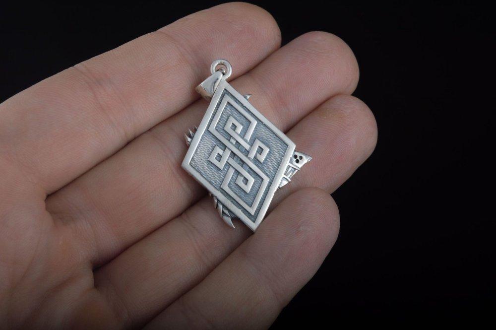 Handmade Viking Wolf Pendant | Sterling Silver, Gold, or Platinum-5-Viking Warrior