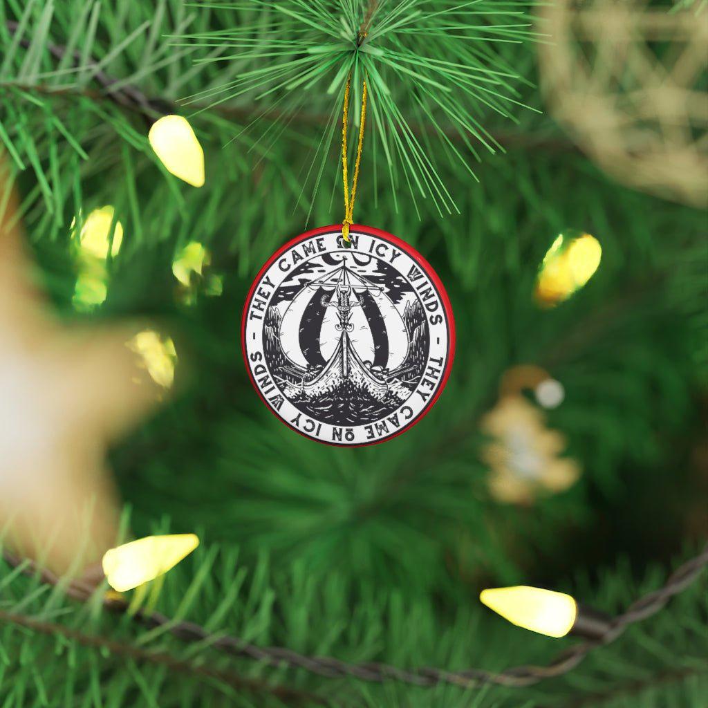 Viking Christmas Ornament - Icy Winds (Flat)