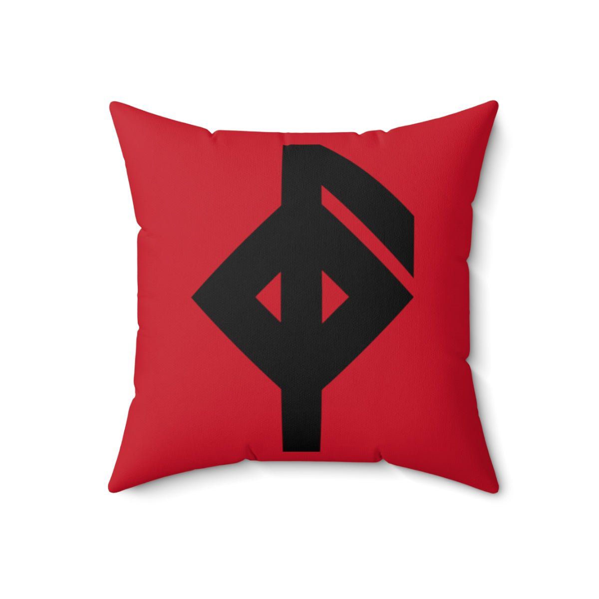 Red Viking Health Rune Symbol Cushion