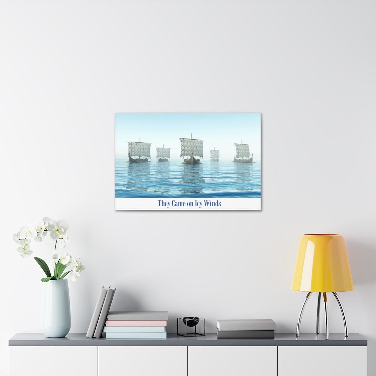 Viking Art on Canvas - &quot;They Came on Icy Winds&quot;