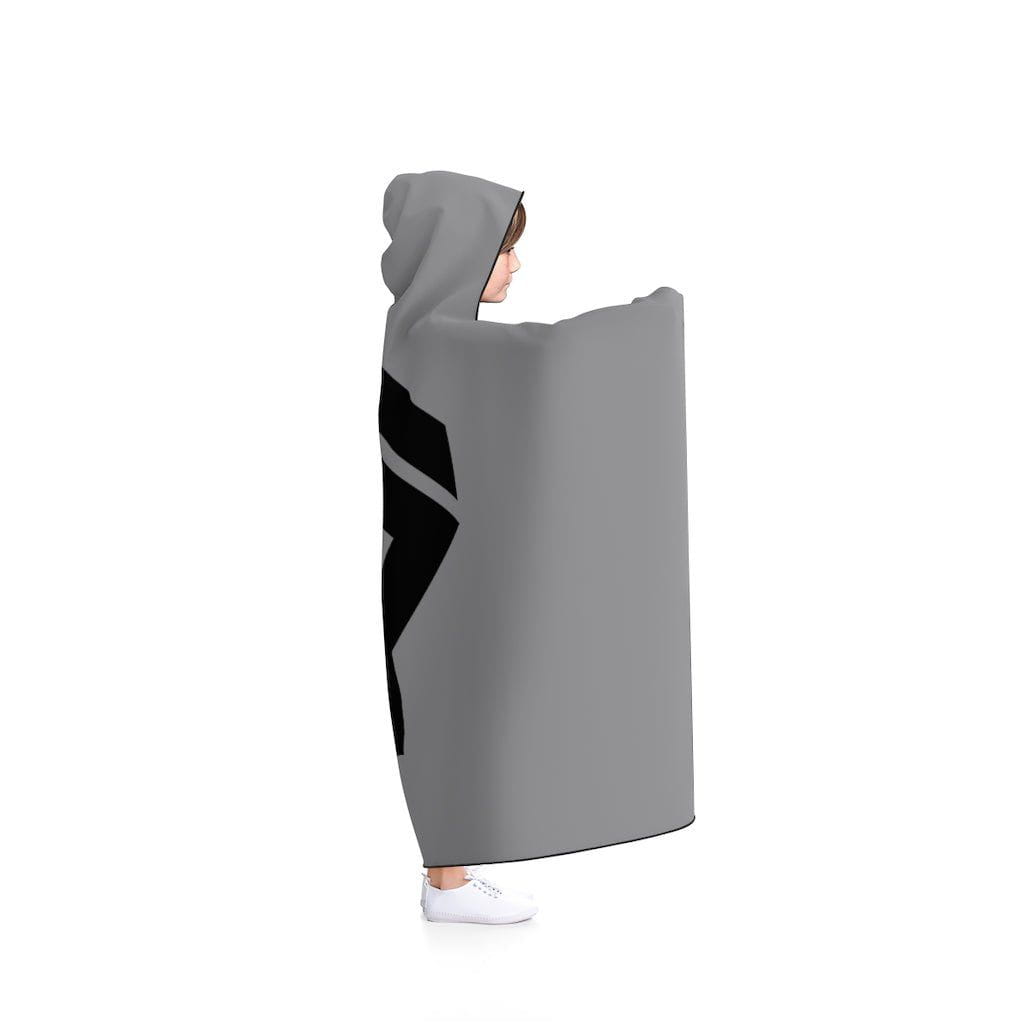 Gray Viking Health Rune Symbol Hooded Blanket