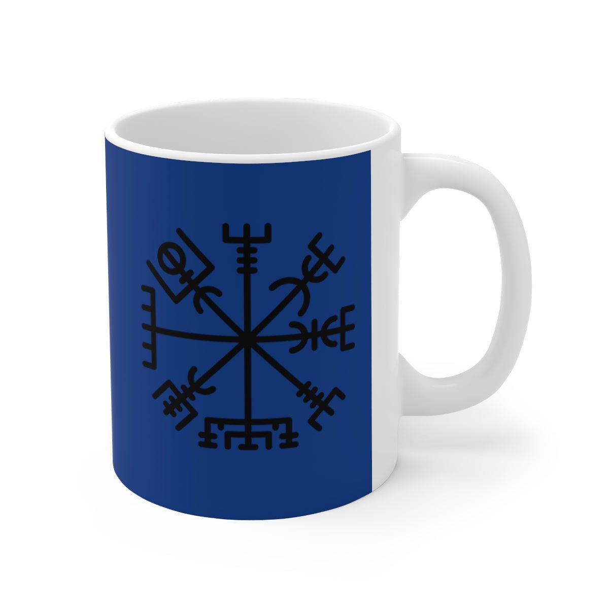 Blue Viking Vegvisir Rune Coffee Mug