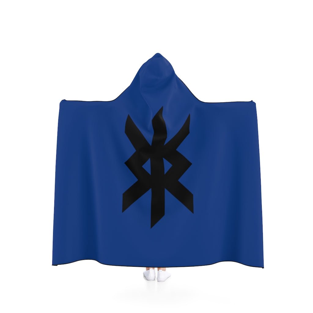 Viking Protection Rune Symbol Hooded Blanket