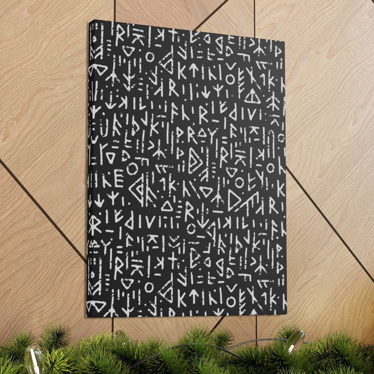 Viking Waymarker Abstract Modern Canvas - Ready to Hang Viking Wall Art