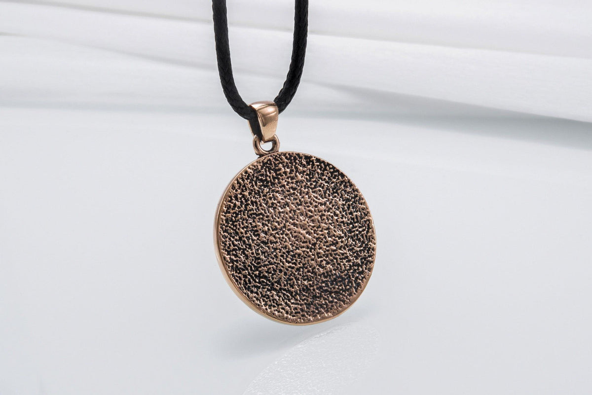 Wicca Symbol Pendant Bronze Handmade Jewelry