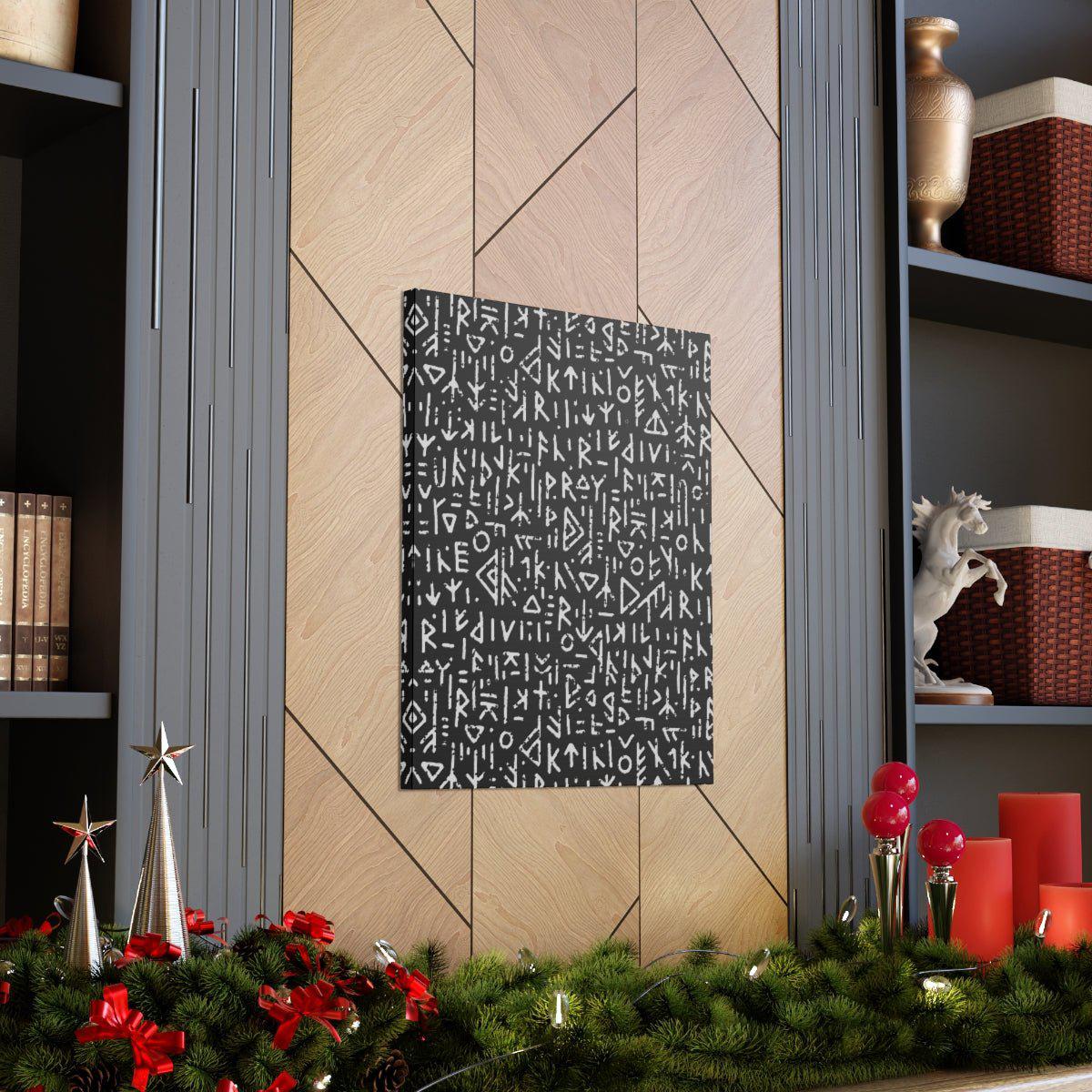Viking Waymarker Abstract Modern Canvas - Ready to Hang Viking Wall Art