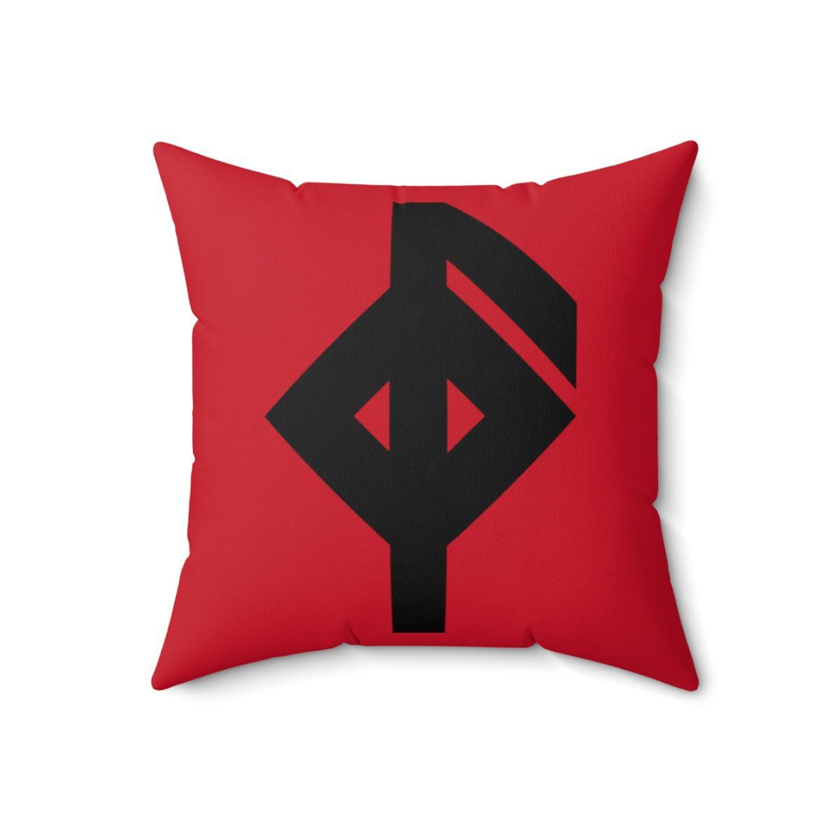 Red Viking Health Rune Symbol Cushion