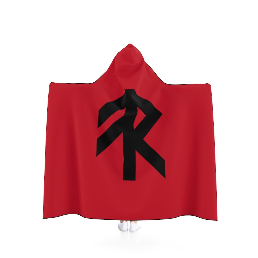Viking Energy Rune Symbol Hooded Blanket