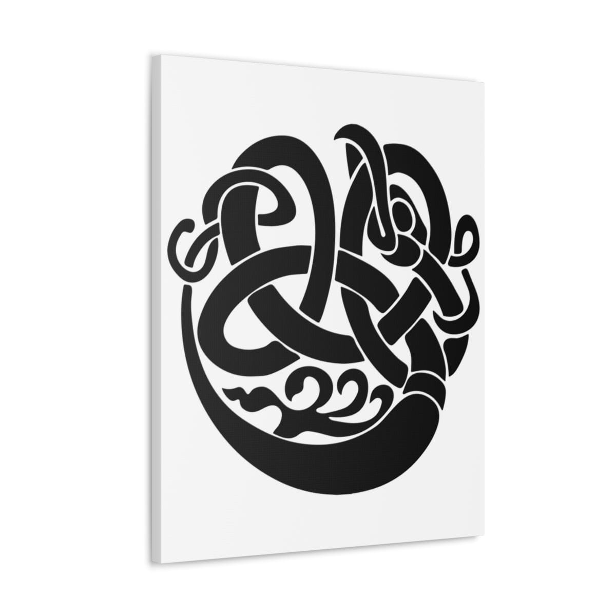 Viking Raven Knotwork Canvas - Ready To Hang - Viking Wall Art